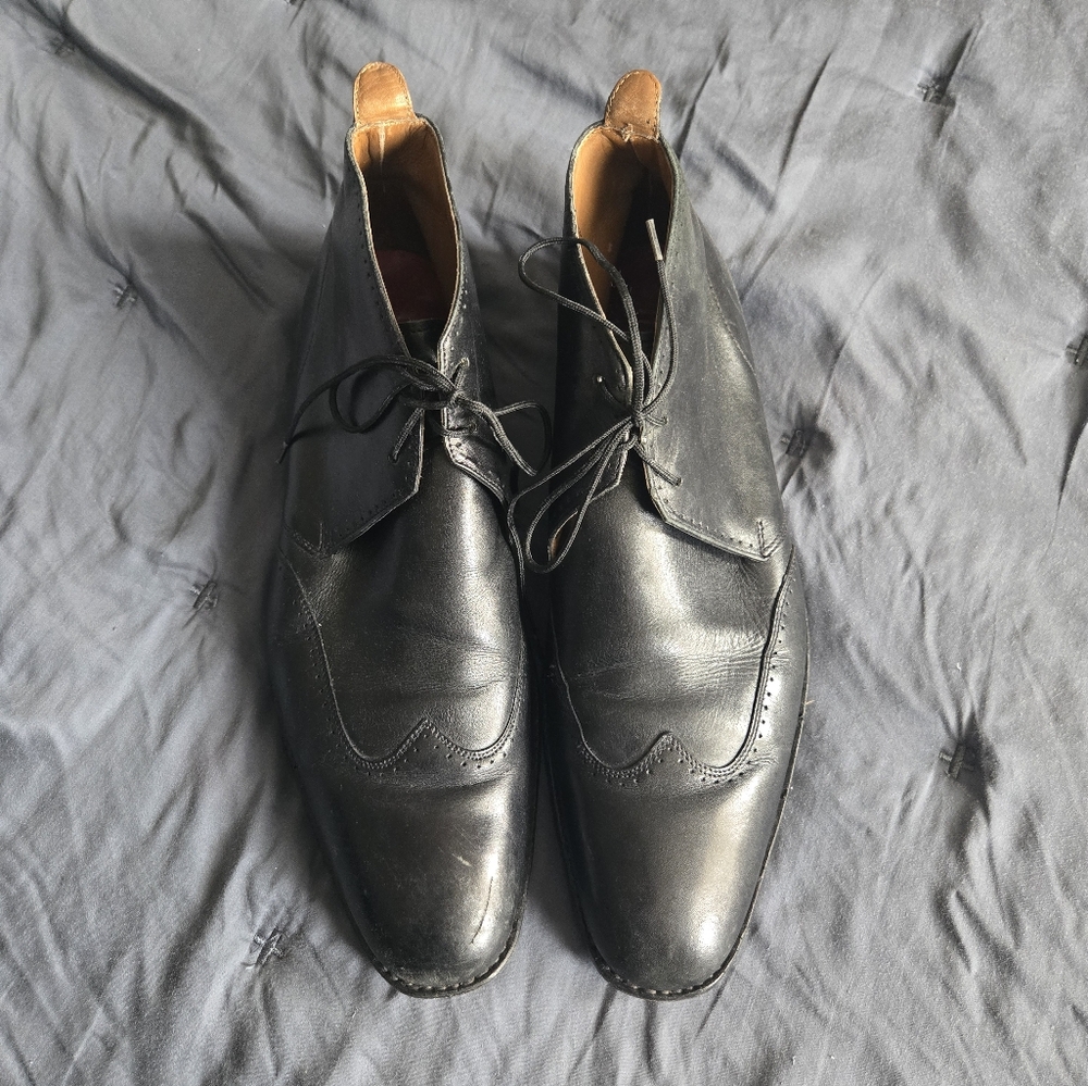 Grenson Men's Black Leather Chukka Dress Boots Sz 8